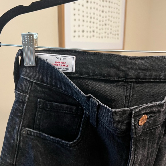 Washed Black Stride Ankle Jeans - Picture 3 of 4